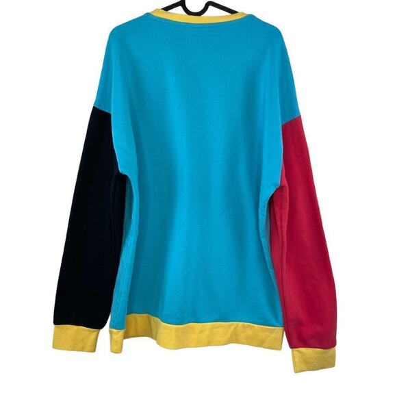 Disney Pixar Luxo Jr. & Logo Colorblock Pullover Crewneck Sweatshirt Size Large - Picture 2 of 7